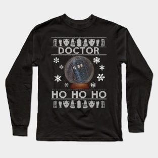 Doctor Who Tardis Ho Ho Ho Christmas Long Sleeve T-Shirt